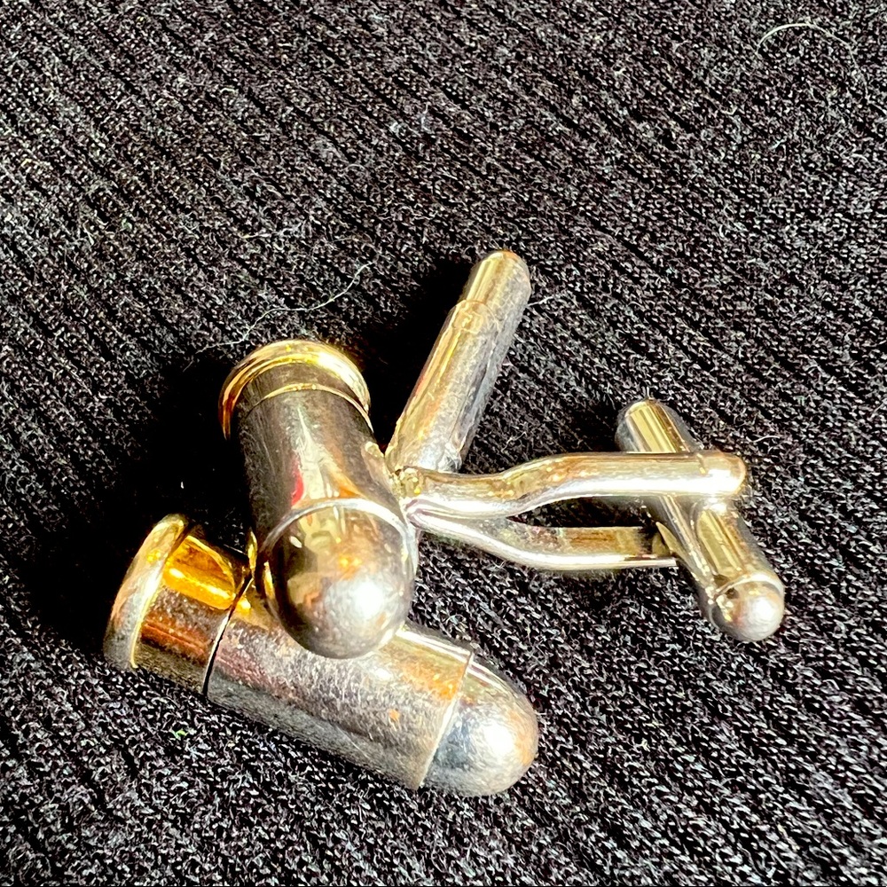 Bullet themed cufflinks